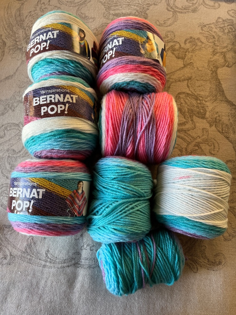 Bernat Pop! Multicolor Yarn in Snow Queen